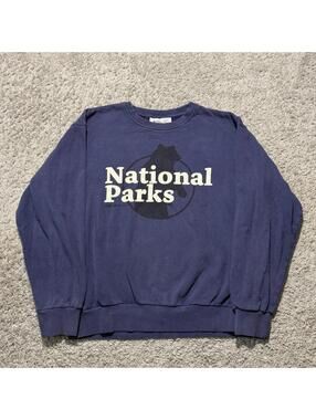 Parks Project Sweatshirt Womens Large Blue National Parks Long Sleeve Crew
